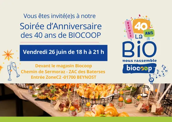 Venez fêter nos 40 ans avec nous !